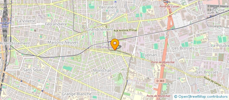 localisation de l'entreprise MONSIEUR MICKAEL BENHAMMOU  VILLEURBANNE