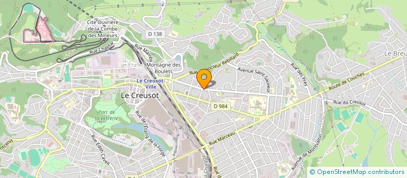 localisation de l'entreprise MONSIEUR MICKAEL BERGERET à LE CREUSOT