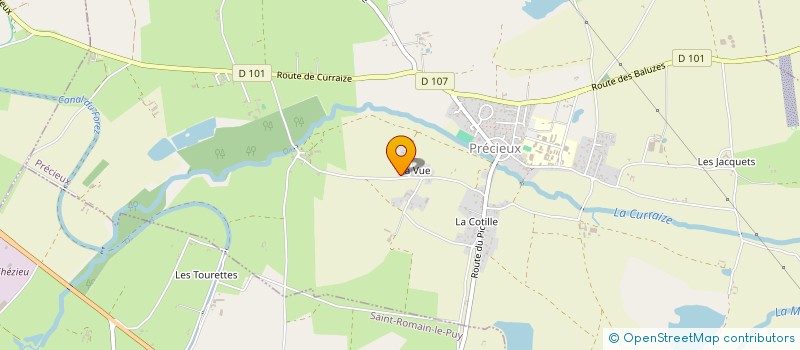 localisation de l'entreprise MONSIEUR MICKAEL BERLIER  PRECIEUX