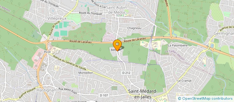 localisation de l'entreprise MONSIEUR MICKAEL BERNARD  SAINT-AUBIN-DE-MEDOC