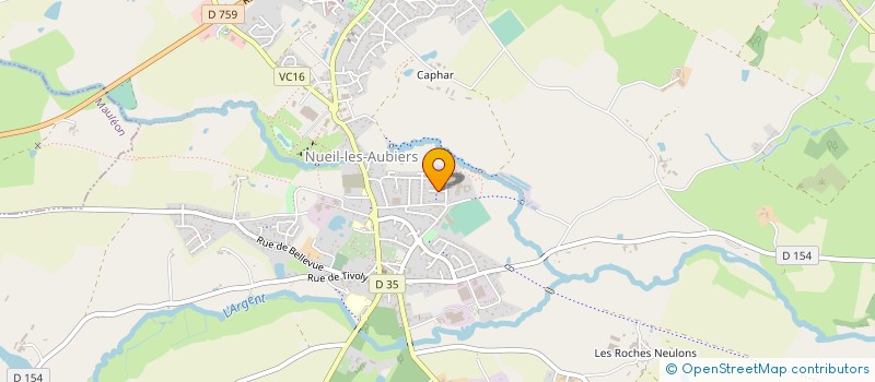 localisation de l'entreprise MONSIEUR MICKAEL BERNIER à NUEIL-LES-AUBIERS