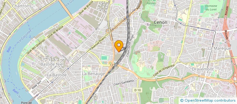 localisation de l'entreprise MONSIEUR MICKAEL BERNOS  CENON