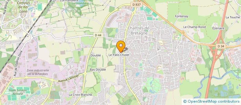 localisation de l'entreprise MONSIEUR MICKAEL BERTIN  CHARTRES-DE-BRETAGNE