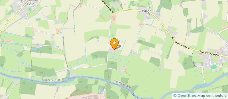 localisation de l'entreprise MONSIEUR MICKAEL BERTO  LUCHE-PRINGE