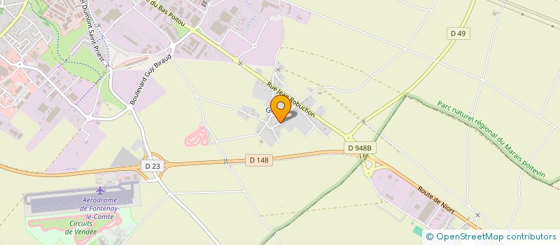 localisation de l'entreprise MONSIEUR MICKAEL BERTON  FONTENAY-LE-COMTE