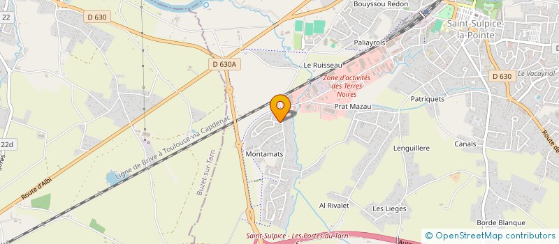 localisation de l'entreprise MONSIEUR MICKAEL BERTRAND à SAINT-SULPICE-LA-POINTE