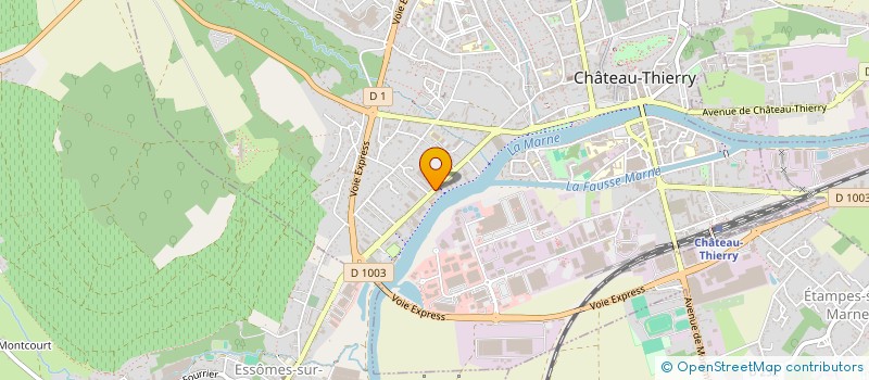 localisation de l'entreprise MONSIEUR MICKAEL BERTRAND OSSART  CHATEAU-THIERRY