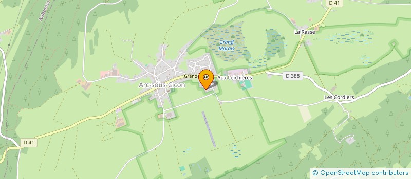 localisation de l'entreprise MONSIEUR MICKAEL BESANCON  ARC-SOUS-CICON