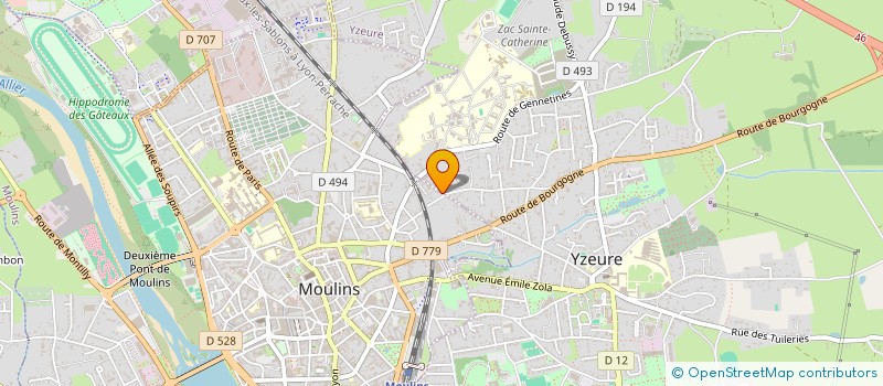 localisation de l'entreprise MONSIEUR MICKAEL BIMBARD à MOULINS