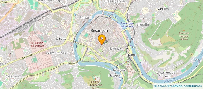 localisation de l'entreprise MONSIEUR MICKAEL BINETRUY à BESANCON