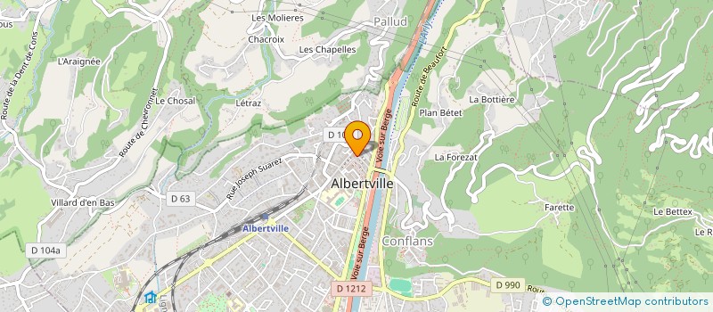 localisation de l'entreprise MONSIEUR MICKAEL BLANCHE  ALBERTVILLE