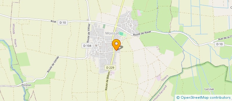 localisation de l'entreprise MONSIEUR MICKAEL BLATEYRON  MOISSAT