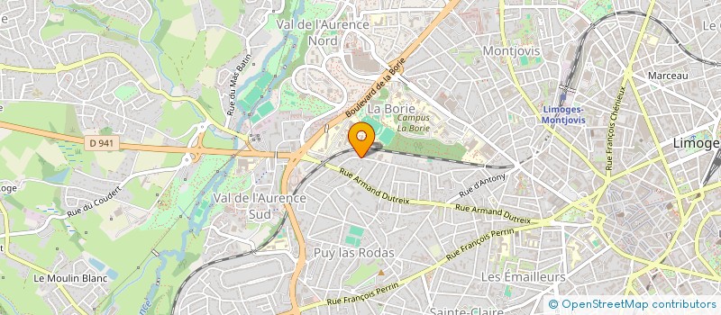 localisation de l'entreprise MONSIEUR MICKAEL BODEAU à LIMOGES
