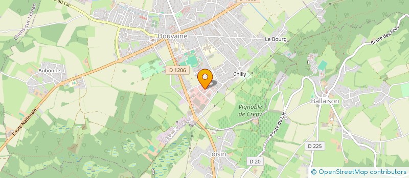 localisation de l'entreprise MONSIEUR MICKAEL BOECHIE  DOUVAINE