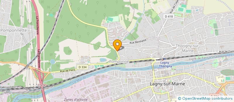 localisation de l'entreprise MONSIEUR MICKAEL BONETTI  POMPONNE