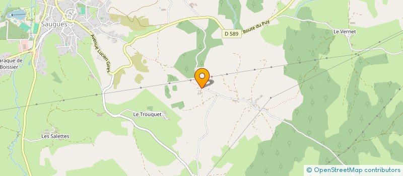 localisation de l'entreprise MONSIEUR MICKAEL BONHOMME  SAUGUES