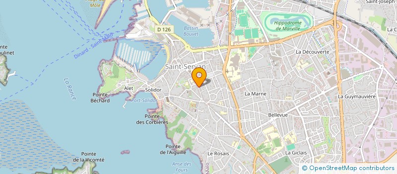 localisation de l'entreprise MONSIEUR MICKAEL BONHOMMET  SAINT-MALO