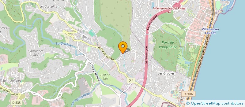 localisation de l'entreprise MONSIEUR MICKAEL BONTRONT à BIOT