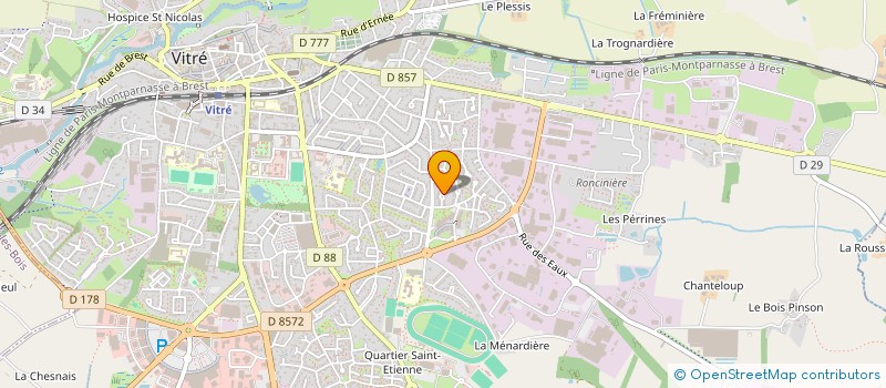 localisation de l'entreprise MONSIEUR MICKAEL BOSCHER  VITRE