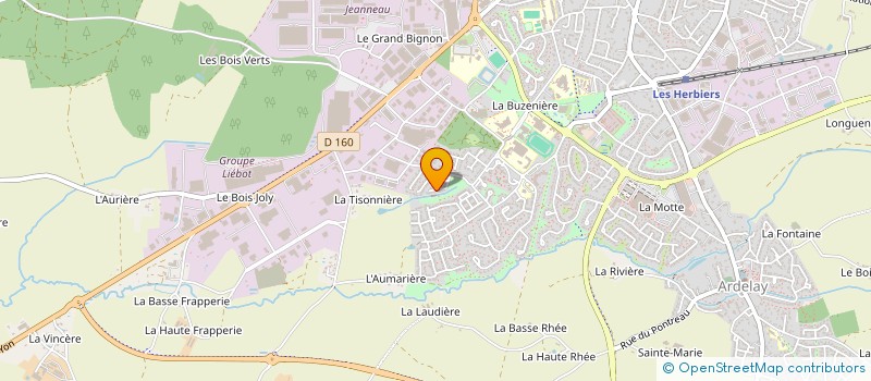 localisation de l'entreprise MONSIEUR MICKAEL BOTTE  LES HERBIERS