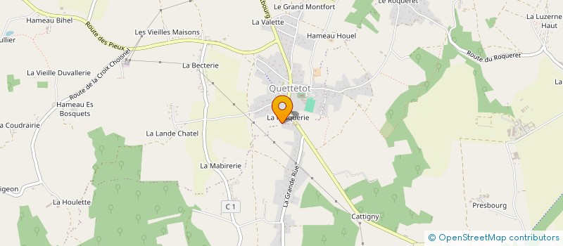 localisation de l'entreprise MONSIEUR MICKAEL BOUCHARD  BRICQUEBEC-EN-COTENTIN