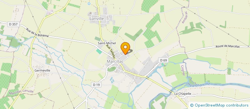 localisation de l'entreprise MONSIEUR MICKAEL BOUCHEREAU  MARCILLAC-LANVILLE