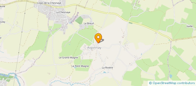 localisation de l'entreprise MONSIEUR MICKAEL BOUCHET à AIGONDIGNE