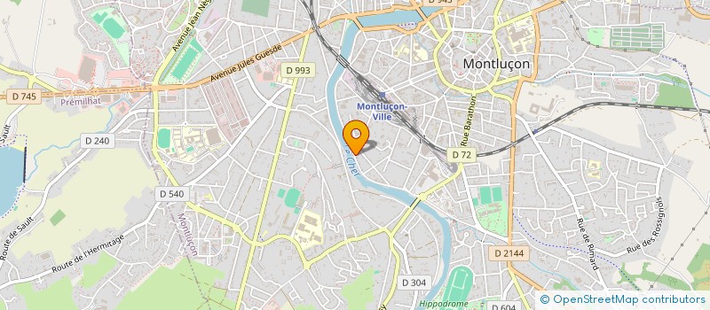 localisation de l'entreprise MONSIEUR MICKAEL BOUILHAUD DUVERNAY à MONTLUCON
