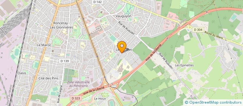 localisation de l'entreprise MONSIEUR MICKAEL BOULARD à LE MANS