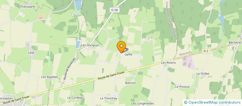 localisation de l'entreprise MONSIEUR MICKAEL BOULIVAN à CHAVANNES-SUR-REYSSOUZE