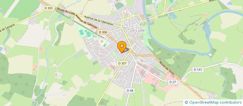 localisation de l'entreprise MONSIEUR MICKAEL BOURDAIS  LE LUDE