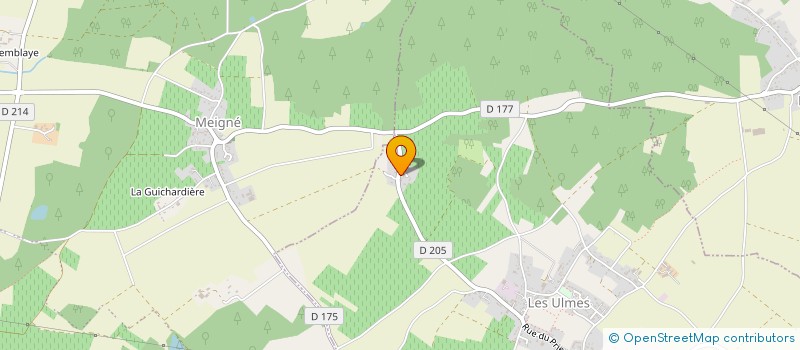 localisation de l'entreprise MONSIEUR MICKAEL BOUVET  LES ULMES