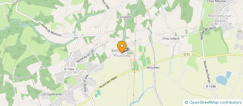 localisation de l'entreprise MONSIEUR MICKAEL BRACOUD  BELLEGARDE-POUSSIEU