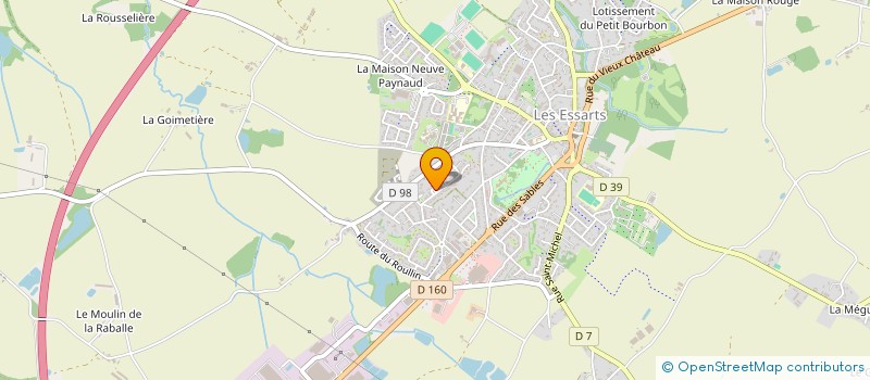 localisation de l'entreprise MONSIEUR MICKAEL BREGEON à ESSARTS-EN-BOCAGE