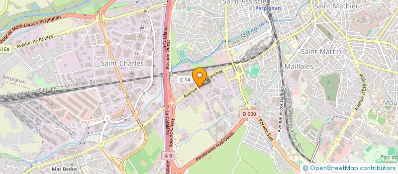 localisation de l'entreprise MONSIEUR MICKAEL BRELOIN  PERPIGNAN