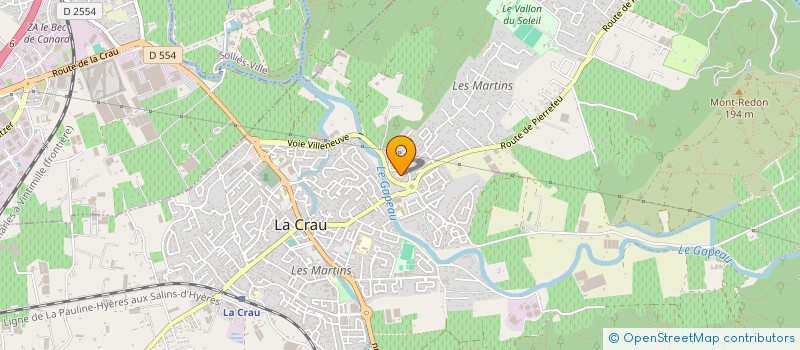 localisation de l'entreprise MONSIEUR MICKAEL BRETON  LA CRAU