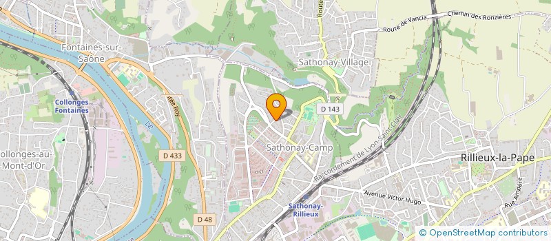 localisation de l'entreprise MONSIEUR MICKAEL BREUILLAUD à SATHONAY-CAMP