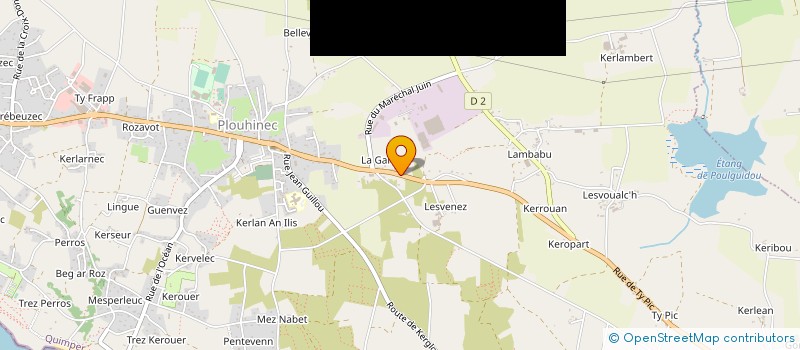 localisation de l'entreprise MONSIEUR MICKAEL BRIAND  PLOUHINEC