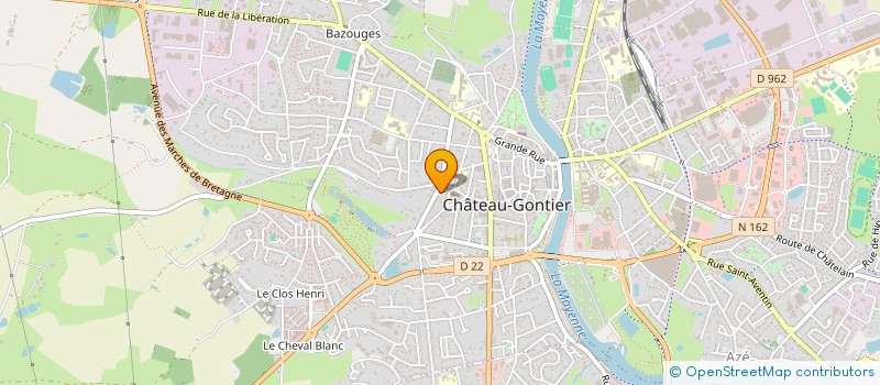 localisation de l'entreprise MONSIEUR MICKAEL BRICHET  CHATEAU-GONTIER-SUR-MAYENNE