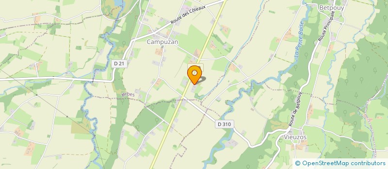 localisation de l'entreprise MONSIEUR MICKAEL BRIERE  CAMPUZAN