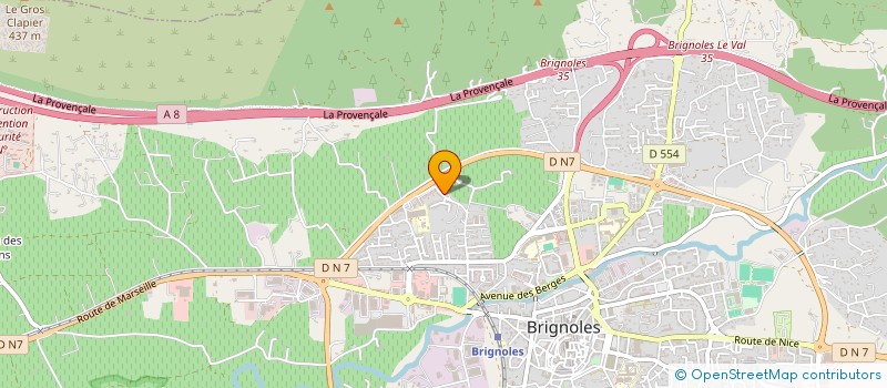 localisation de l'entreprise MONSIEUR MICKAEL BROSSARD  BRIGNOLES