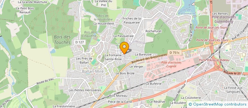 localisation de l'entreprise MONSIEUR MICKAEL BROUARD  BALLAN-MIRE