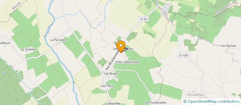 localisation de l'entreprise MONSIEUR MICKAEL BROUSSE à SAINTE-SEVERE
