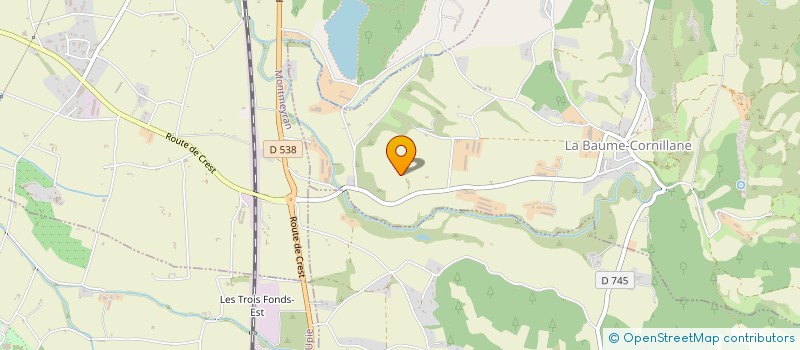 localisation de l'entreprise MONSIEUR MICKAEL BRUNO SYLVESTRE  LA BAUME-CORNILLANE