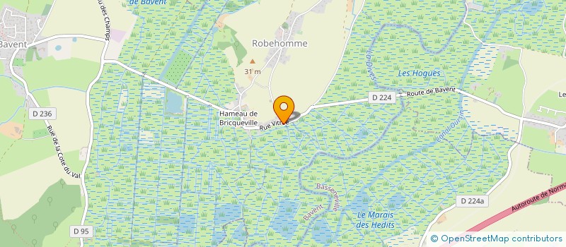 localisation de l'entreprise MONSIEUR MICKAEL BUTEAU  BAVENT