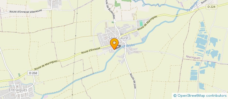 localisation de l'entreprise MONSIEUR MICKAEL CABRAL  SAINT-LAURE