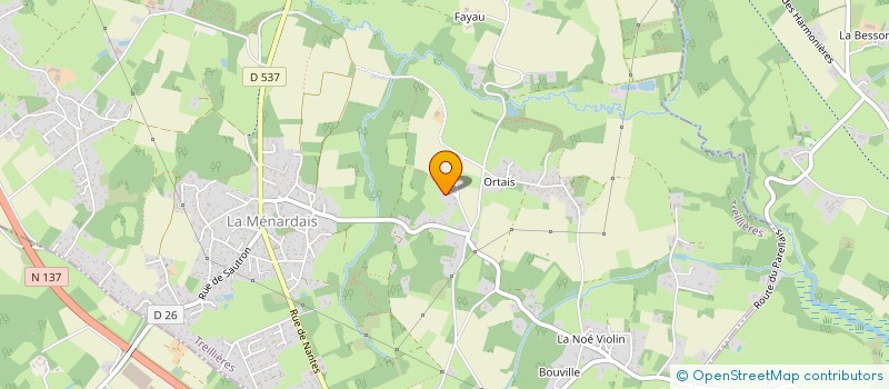 localisation de l'entreprise MONSIEUR MICKAEL CADIET  TREILLIERES