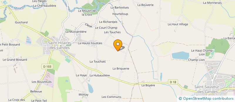 localisation de l'entreprise MONSIEUR MICKAEL CAHU à SAINT-HILAIRE-DES-LANDES
