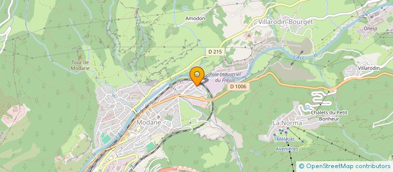 localisation de l'entreprise MONSIEUR MICKAEL CANANZI  MODANE