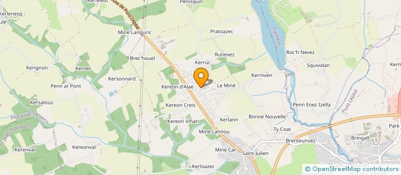 localisation de l'entreprise MONSIEUR MICKAEL CANEVET  PLONEOUR-LANVERN